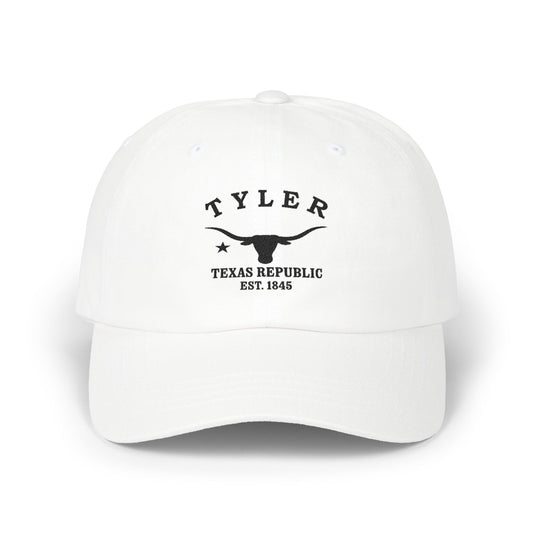Tyler Texas Vintage Retro Embroidered Cotton Cap - Black Logo