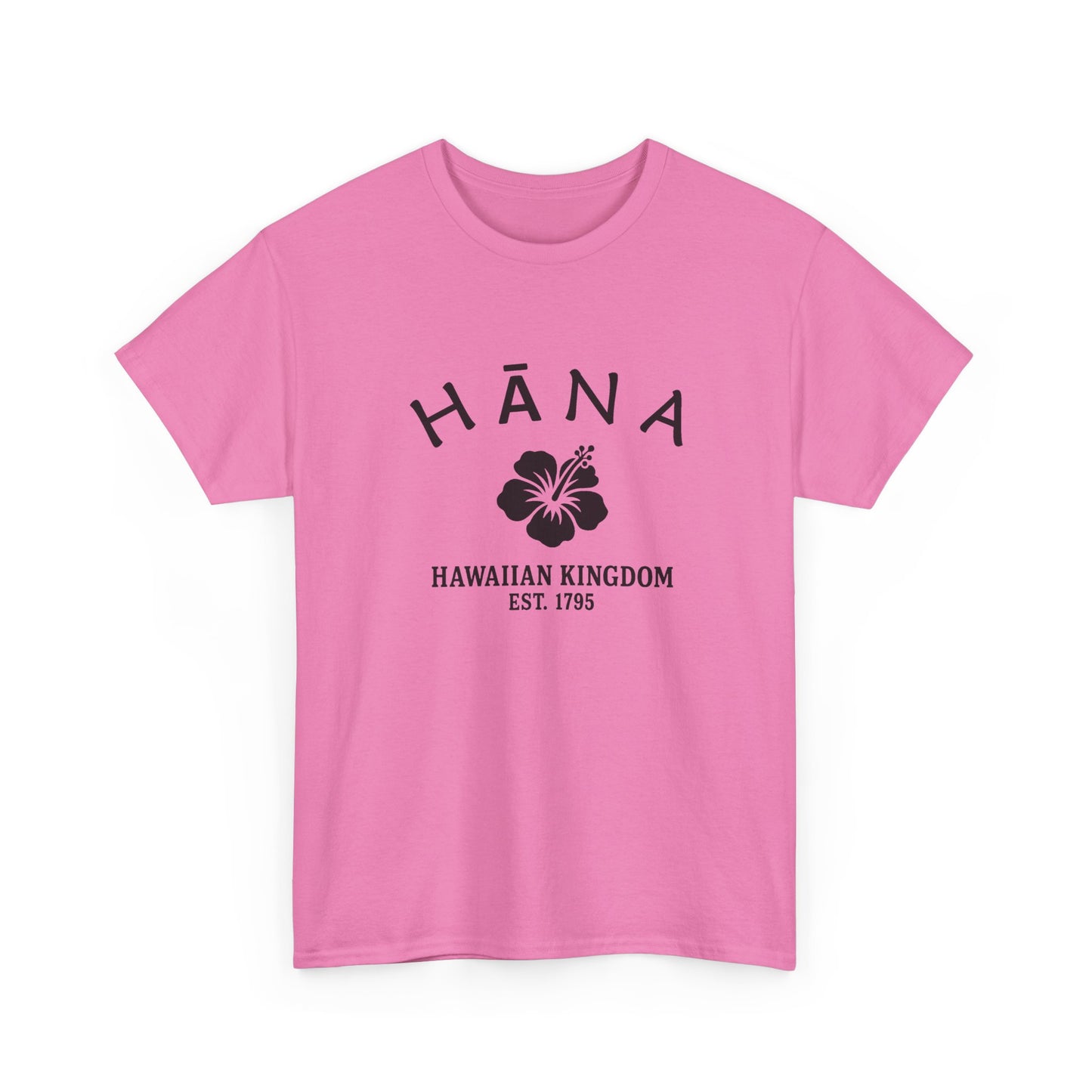 Hana Hawaii Vintage Retro Unisex Heavy Cotton Tee - Black Logo