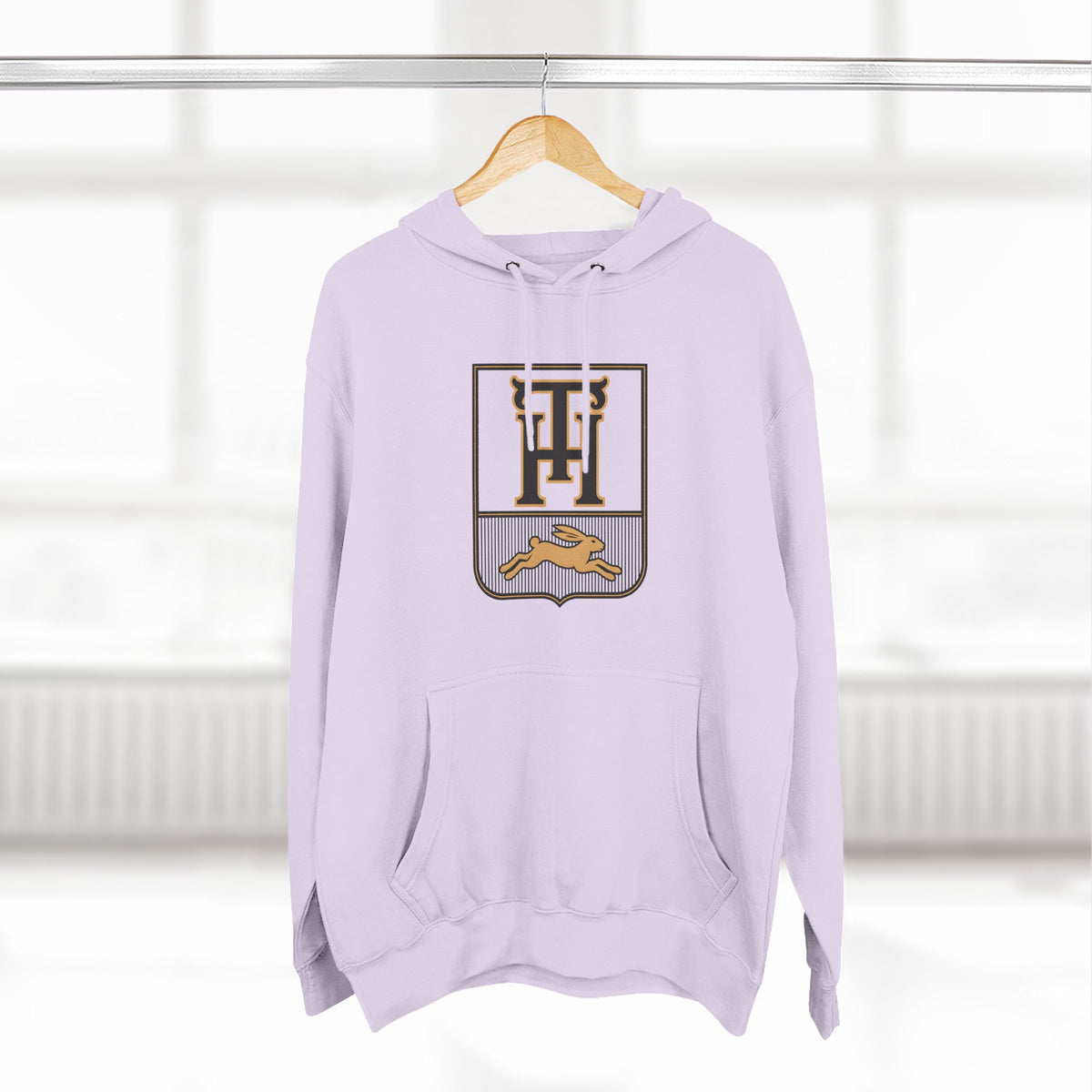 Close Detail View of the Team Haas Hoodie Artwork