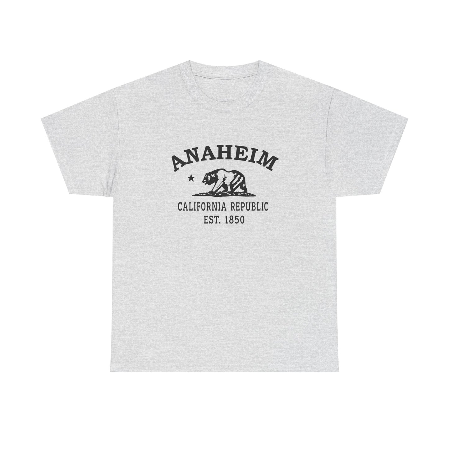 Anaheim California Vintage Retro Unisex Heavy Cotton Tee - Black Logo