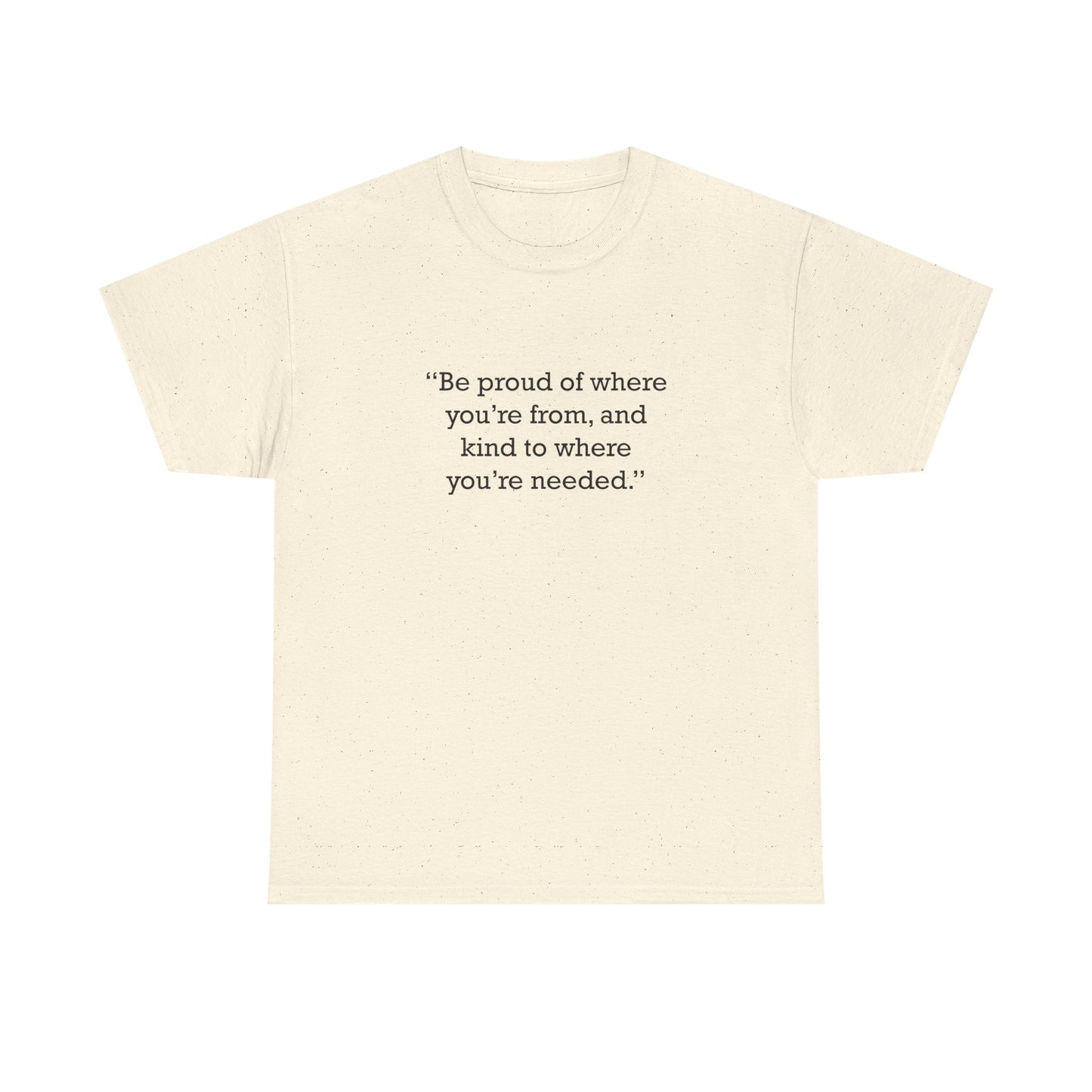 Quote 33 Be Proud Of Vintage Retro Unisex Heavy Cotton Tee - Black Logo