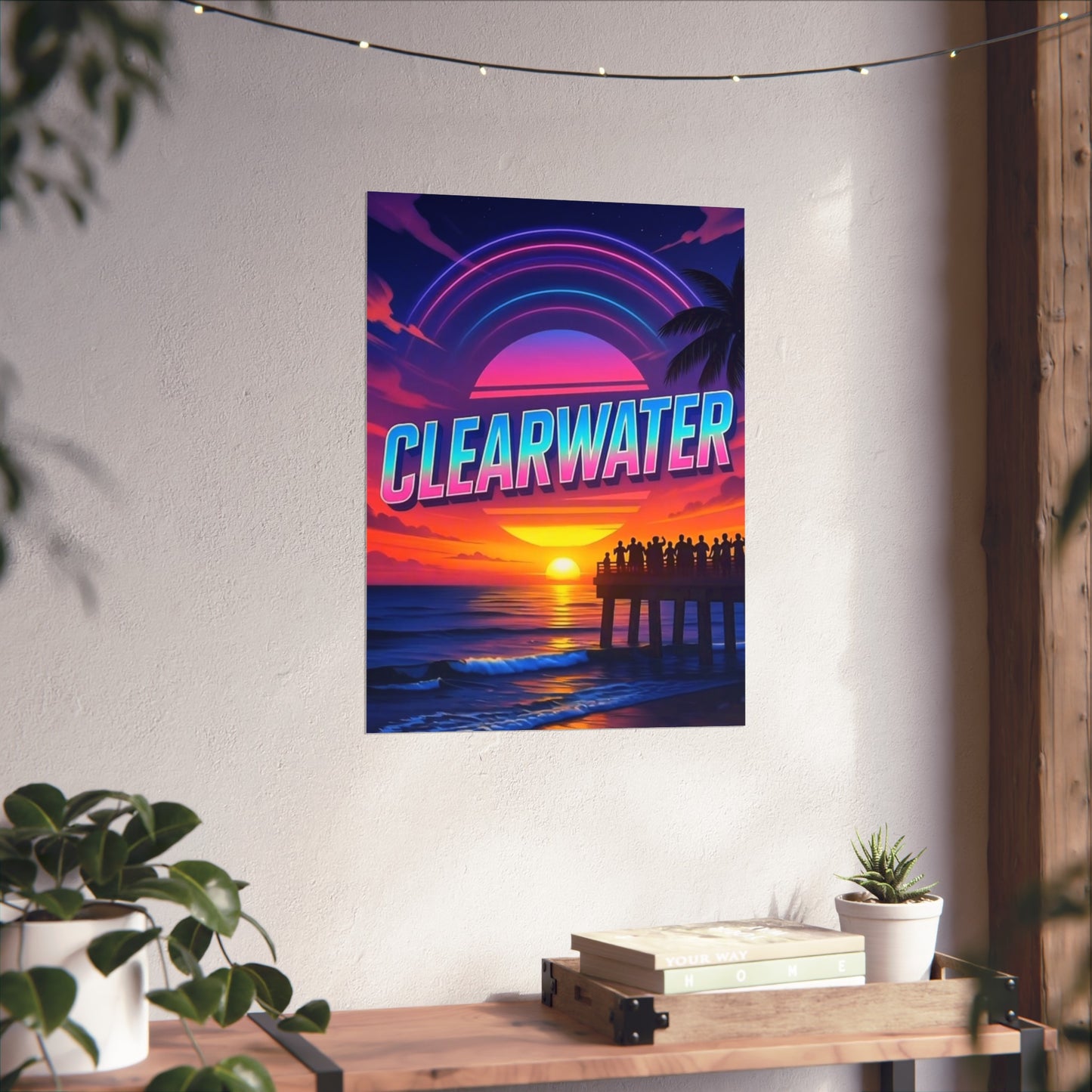 Clearwater Florida Vintage Retro Giclée Print Art Series Poster