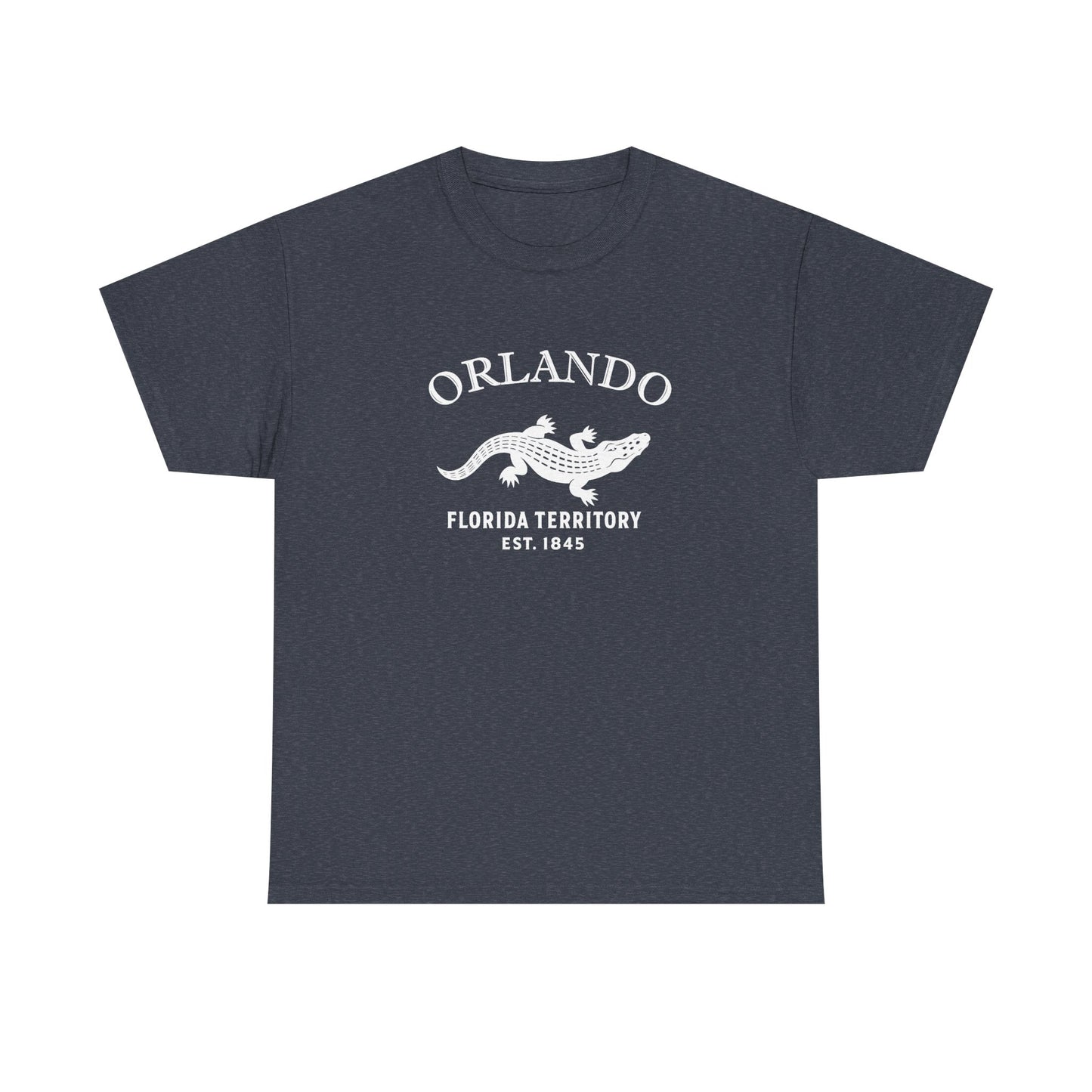 Orlando Florida Vintage Retro Unisex Heavy Cotton Tee - White Logo