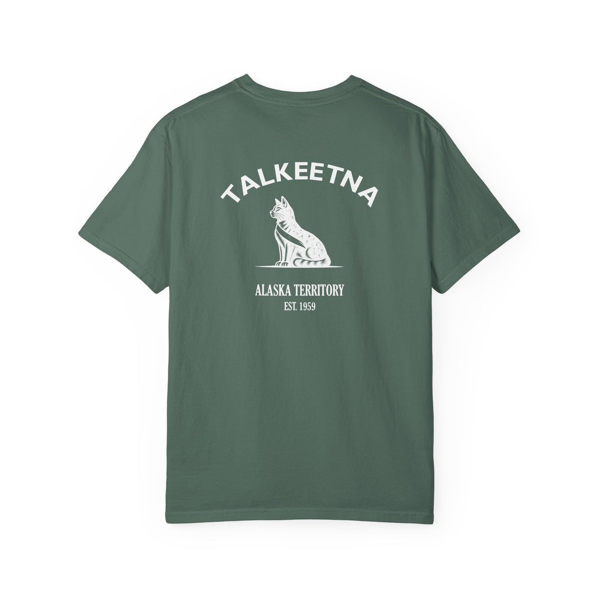 Talkeetna Alaska Cat Mayor Garment-Dyed Heavyweight Tee