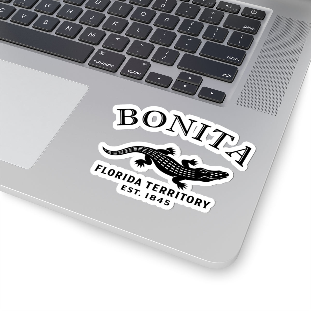 Bonita Florida Vintage Retro Vinyl Sticker - Black Logo