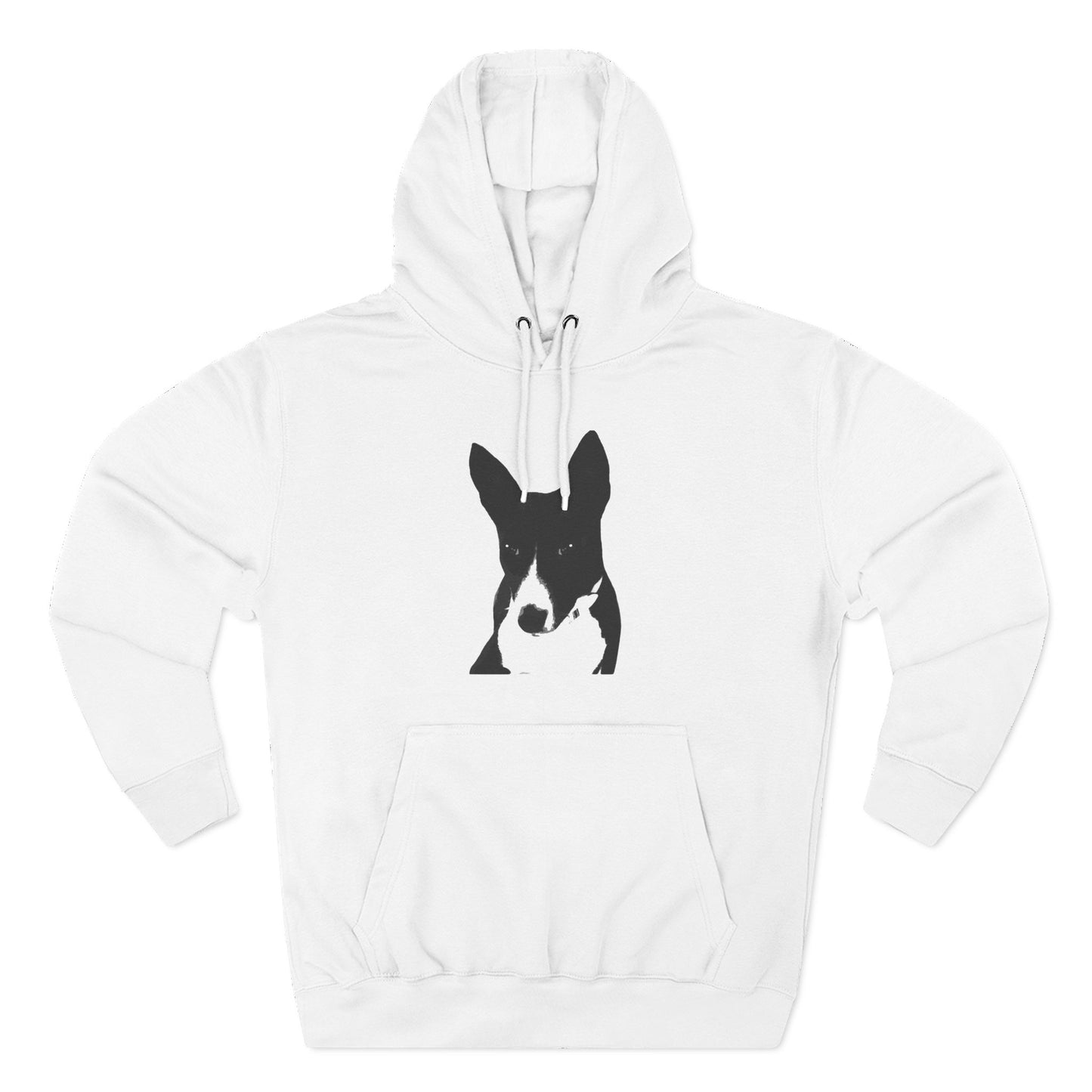 A Life Well Lived Basenji Retro Unisex Heavy Cotton Hoodie - Black Logo