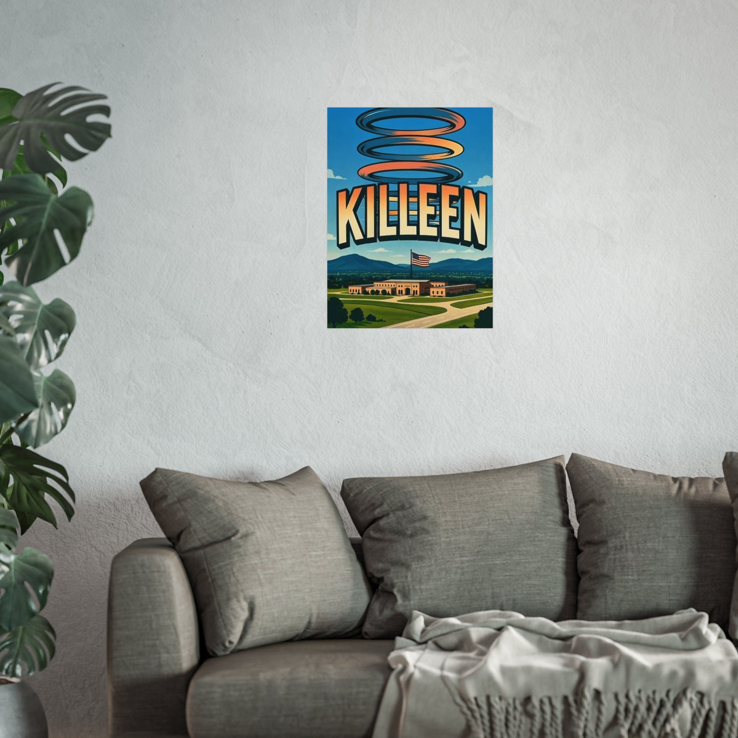 Killeen Texas Vintage Retro Giclée Print Art Series Poster