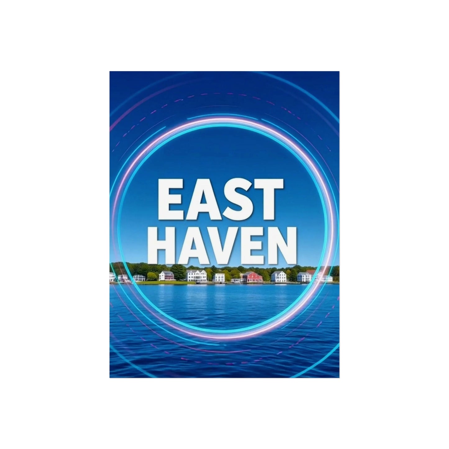 East Haven Connecticut Vintage Retro Giclée Print Art Series Poster