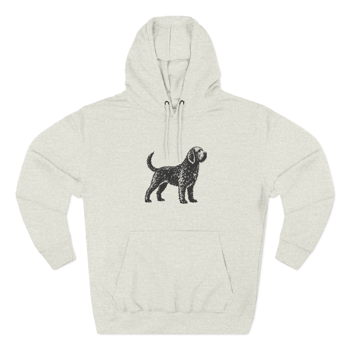 Otterhound Vintage Retro Unisex Heavy Cotton Hoodie - Standing
