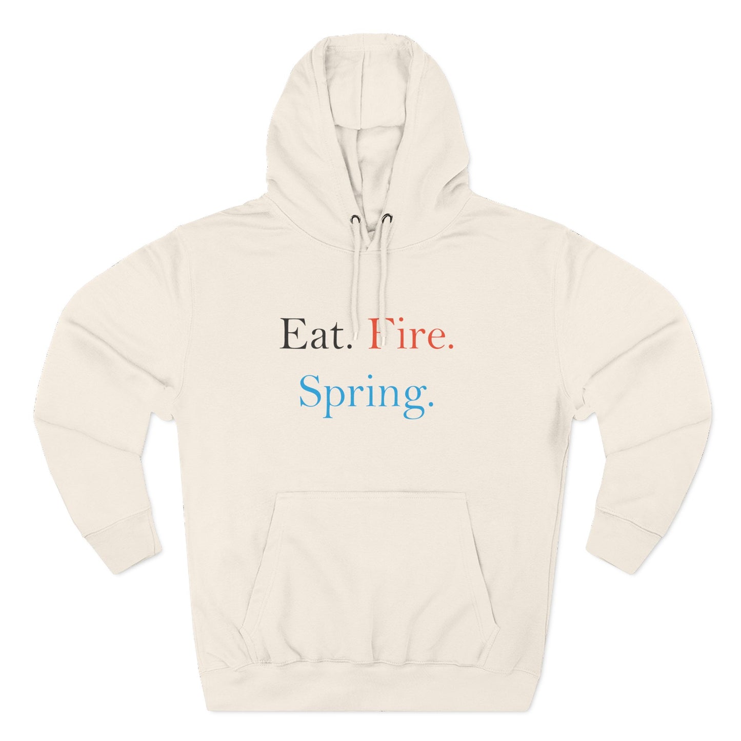 Eat Fire Spring Unisex Heavy Cotton Hoodie - Text Logo