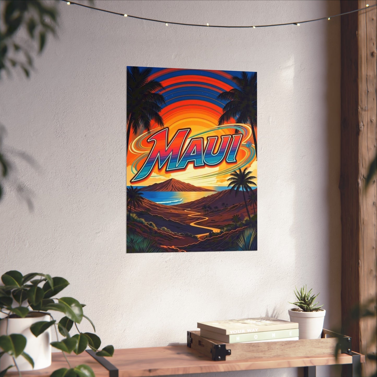 Maui Hawaii Vintage Retro Giclée Print Art Series Poster