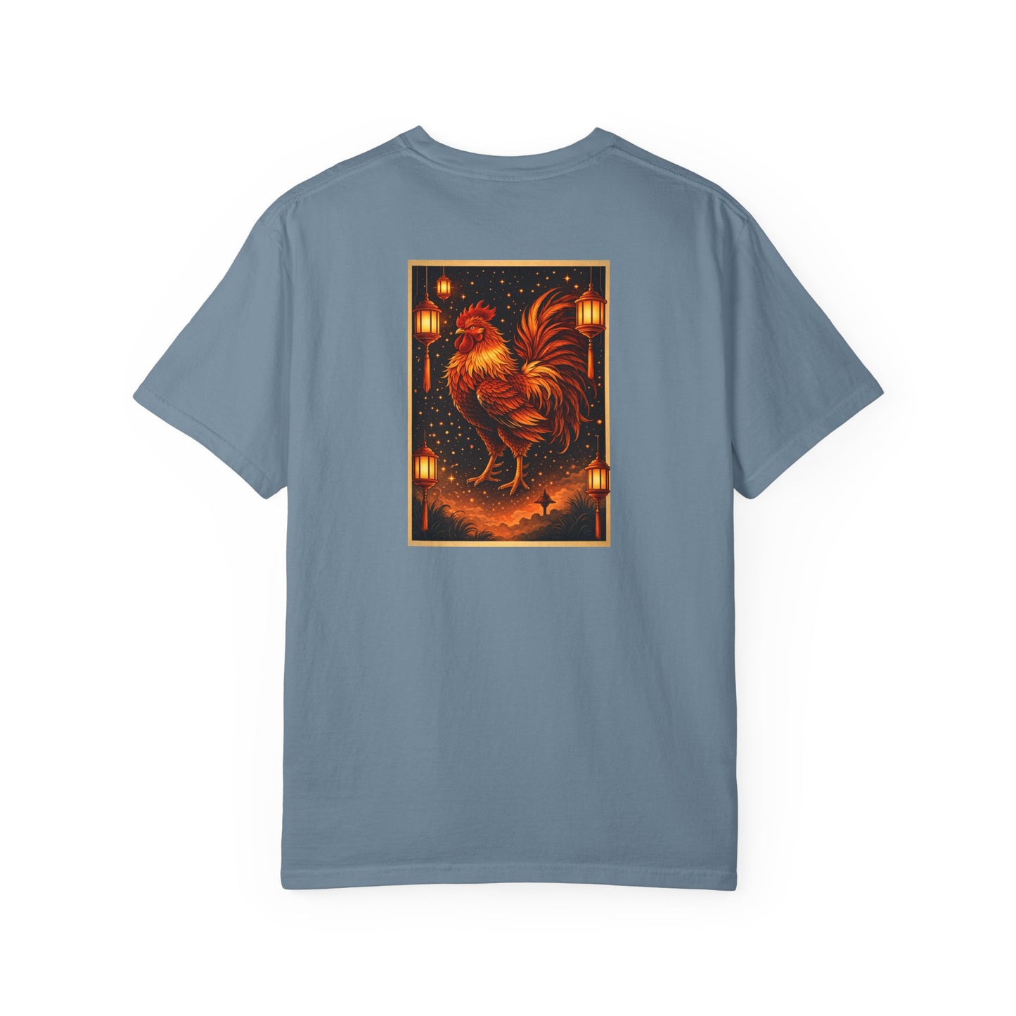 Zodiac Year of the Rooster (2017+) Vintage Retro Art Series Cotton Tee