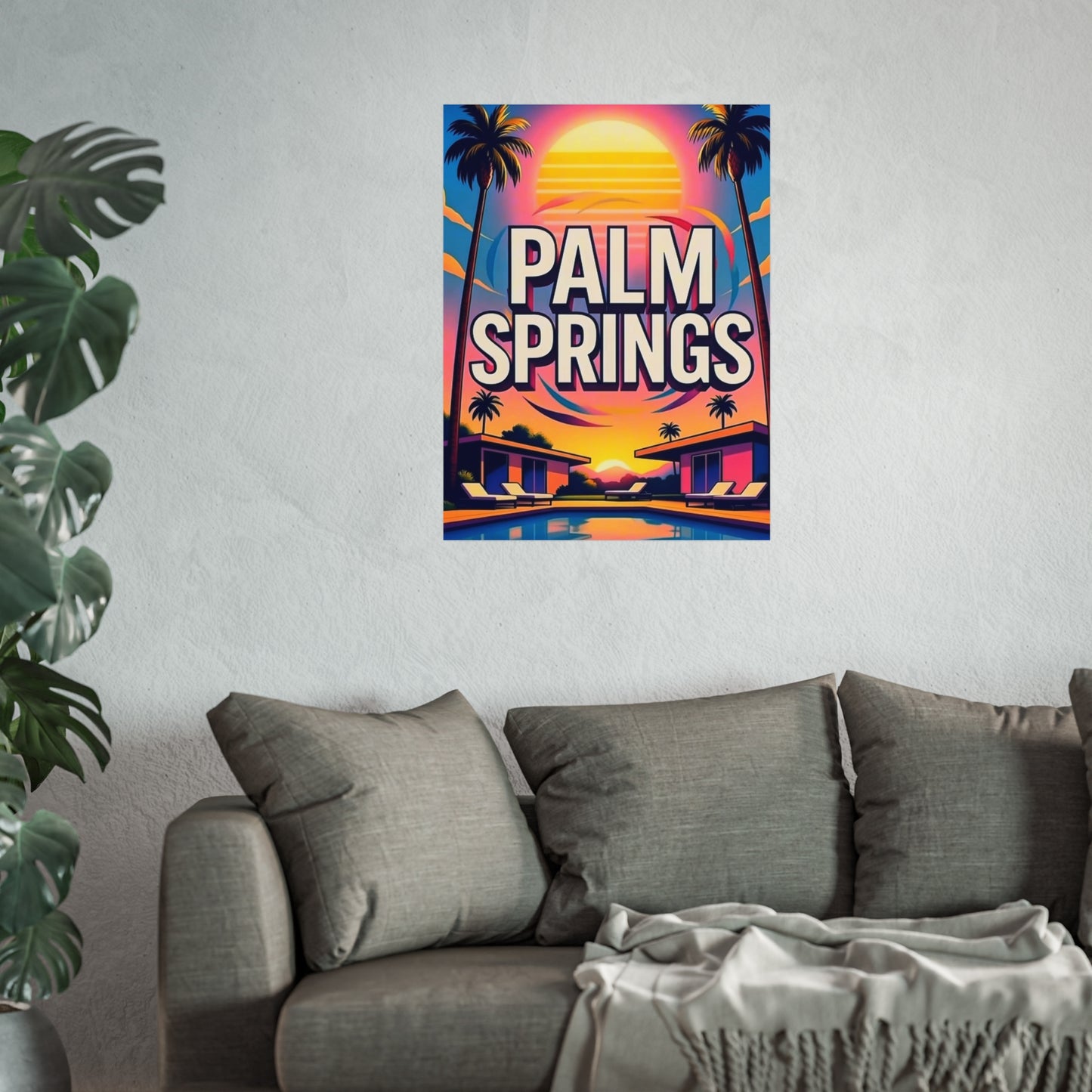 Palm Springs California Vintage Retro Giclée Print Art Series Poster