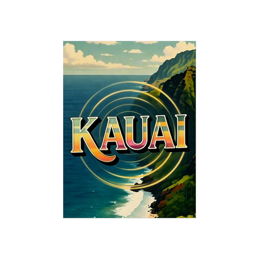 Kauai Hawaii Vintage Retro Giclée Print Art Series Poster