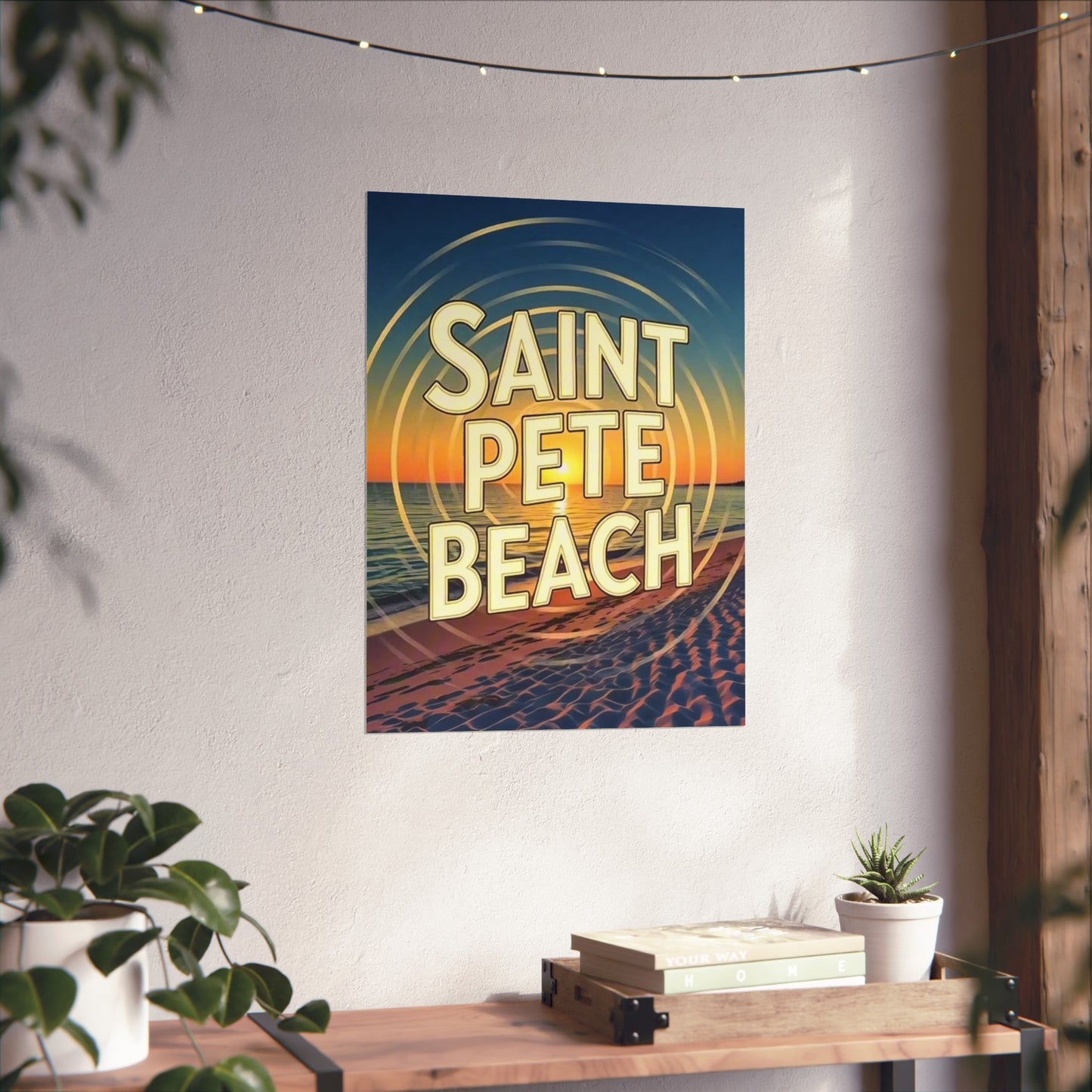 St Pete Beach Florida Vintage Retro Giclée Print Art Series Poster