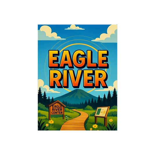 Eagle River Alaska Vintage Retro Giclée Print Art Series Poster