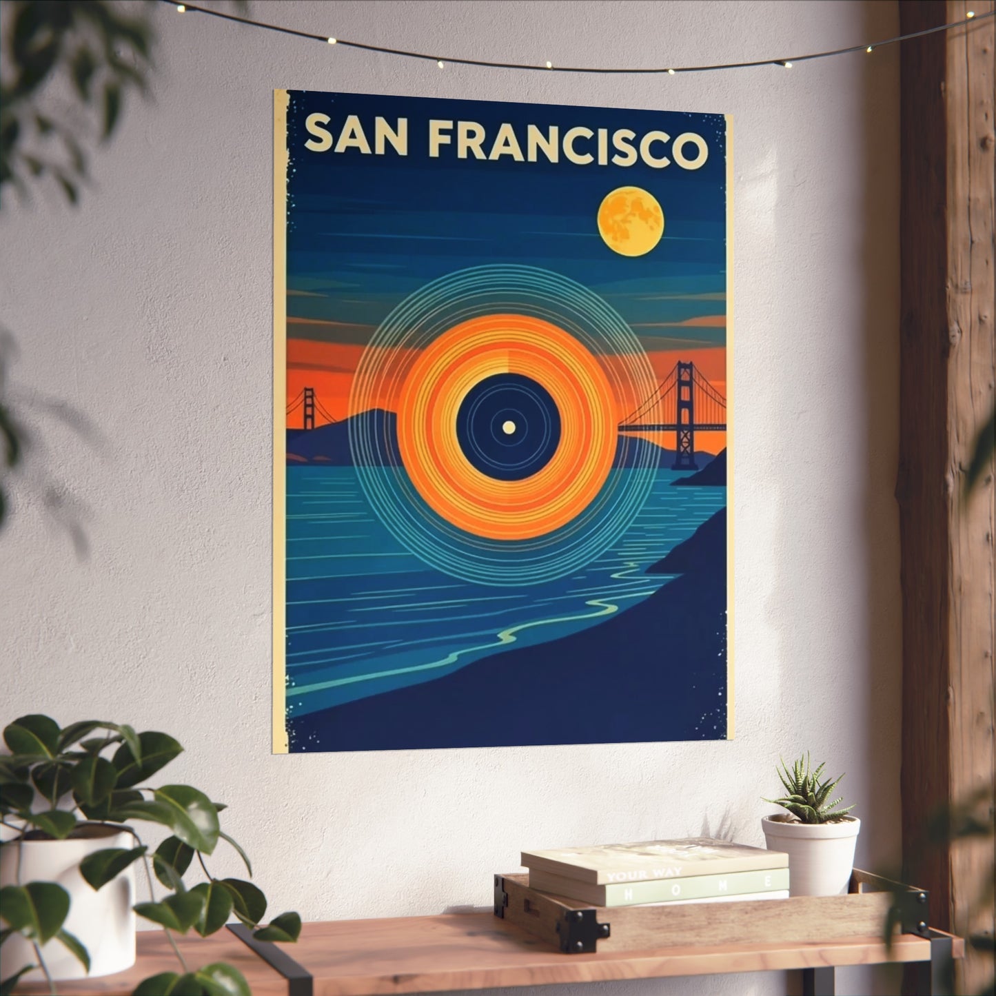 San Francisco California Vintage Retro Giclée Print Art Series Poster