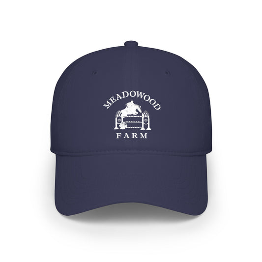 Meadowood Farm Vintage Retro Cotton Cap — White Logo