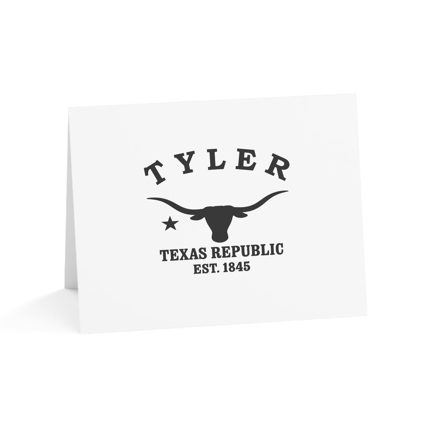 Tyler Texas Vintage Retro Thank You Card Set - Black Logo