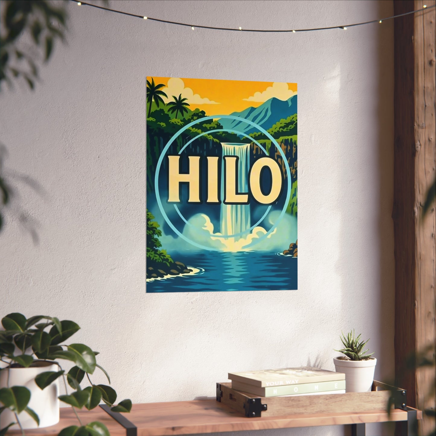 Hilo Hawaii Vintage Retro Giclée Print Art Series Poster