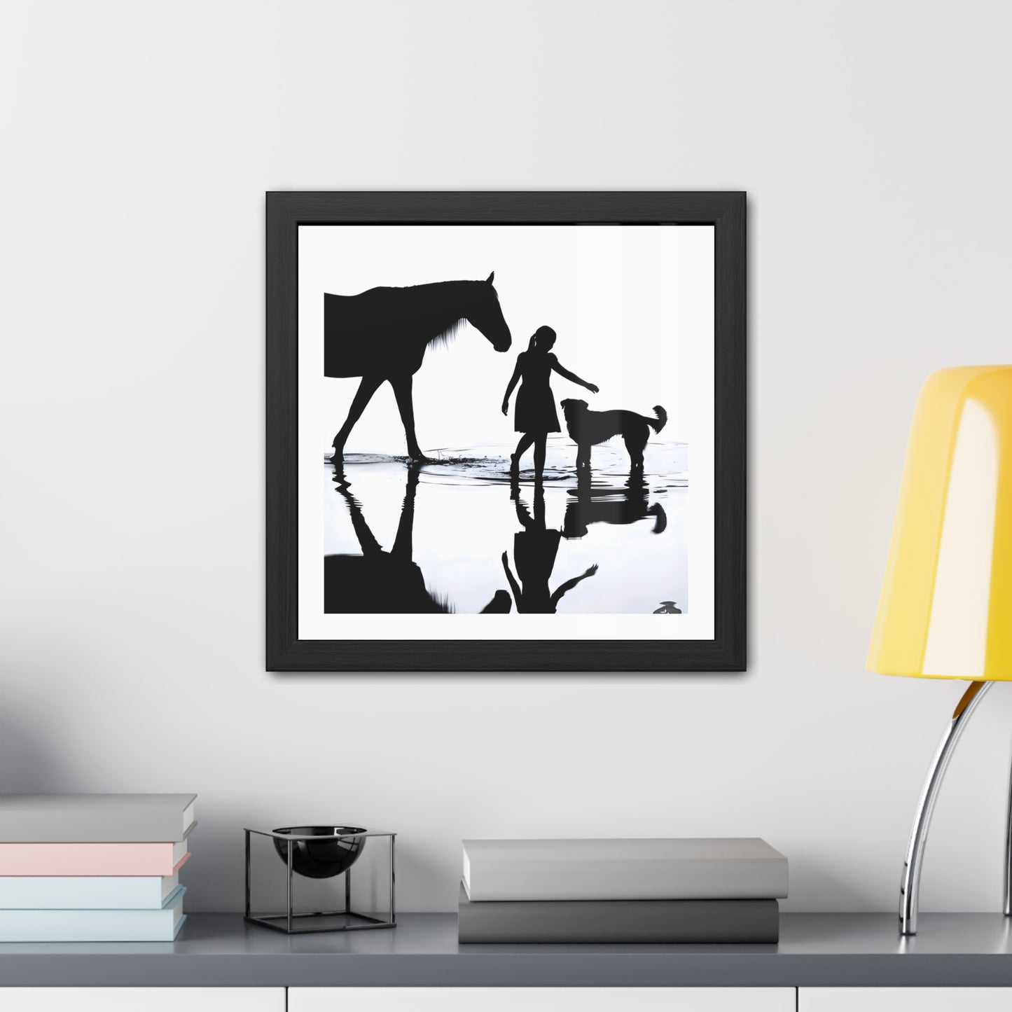 Outstretched Hand - Tide & Light Series Framed Poster