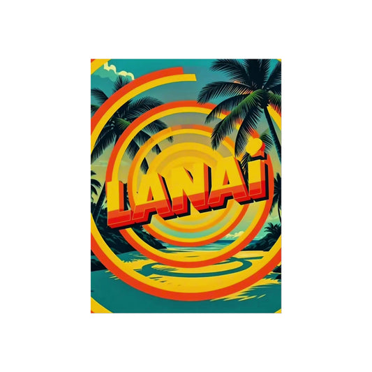 Lanai Hawaii Vintage Retro Giclée Print Art Series Poster