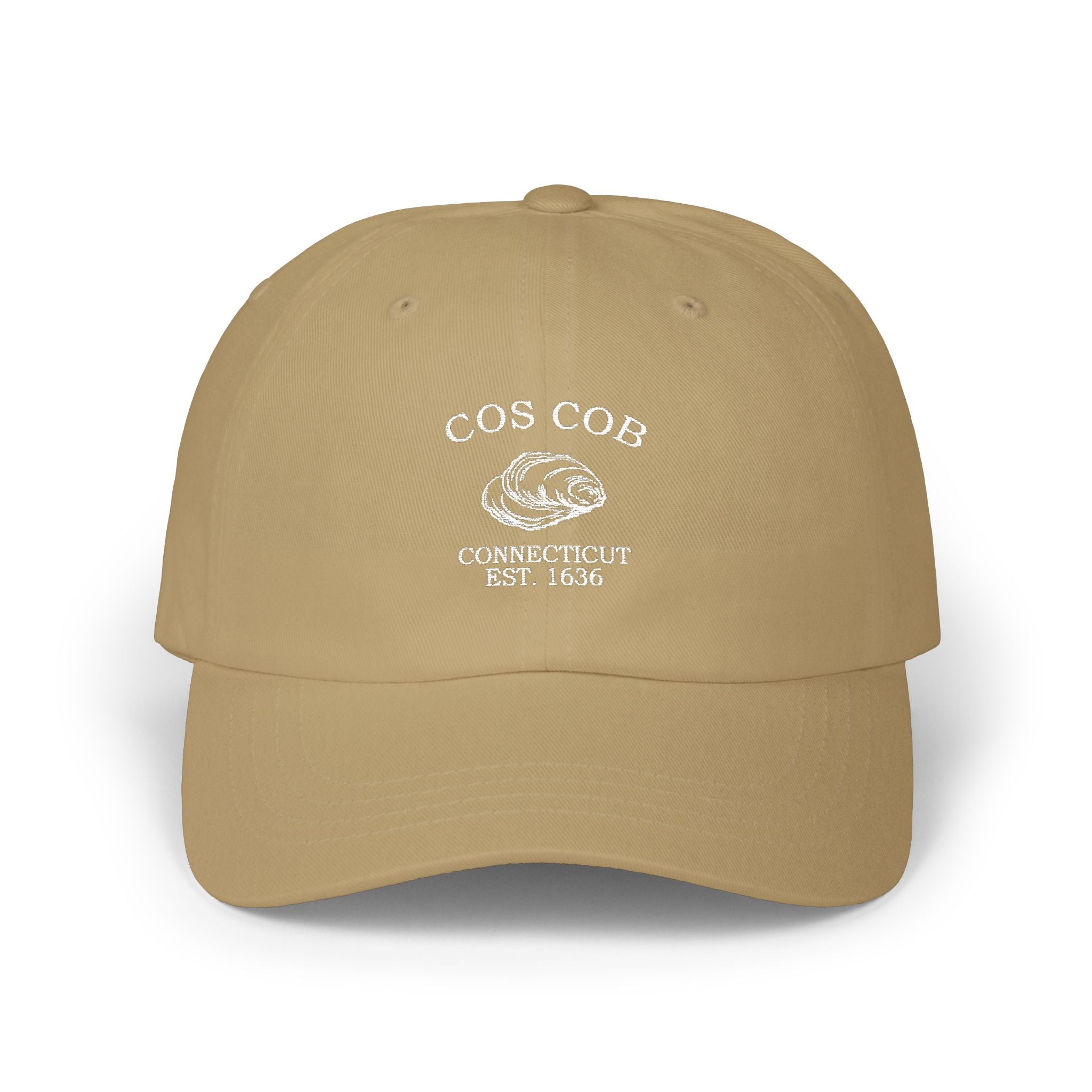Cos Cob Connecticut Vintage Retro Embroidered Cotton Cap - White Logo ...