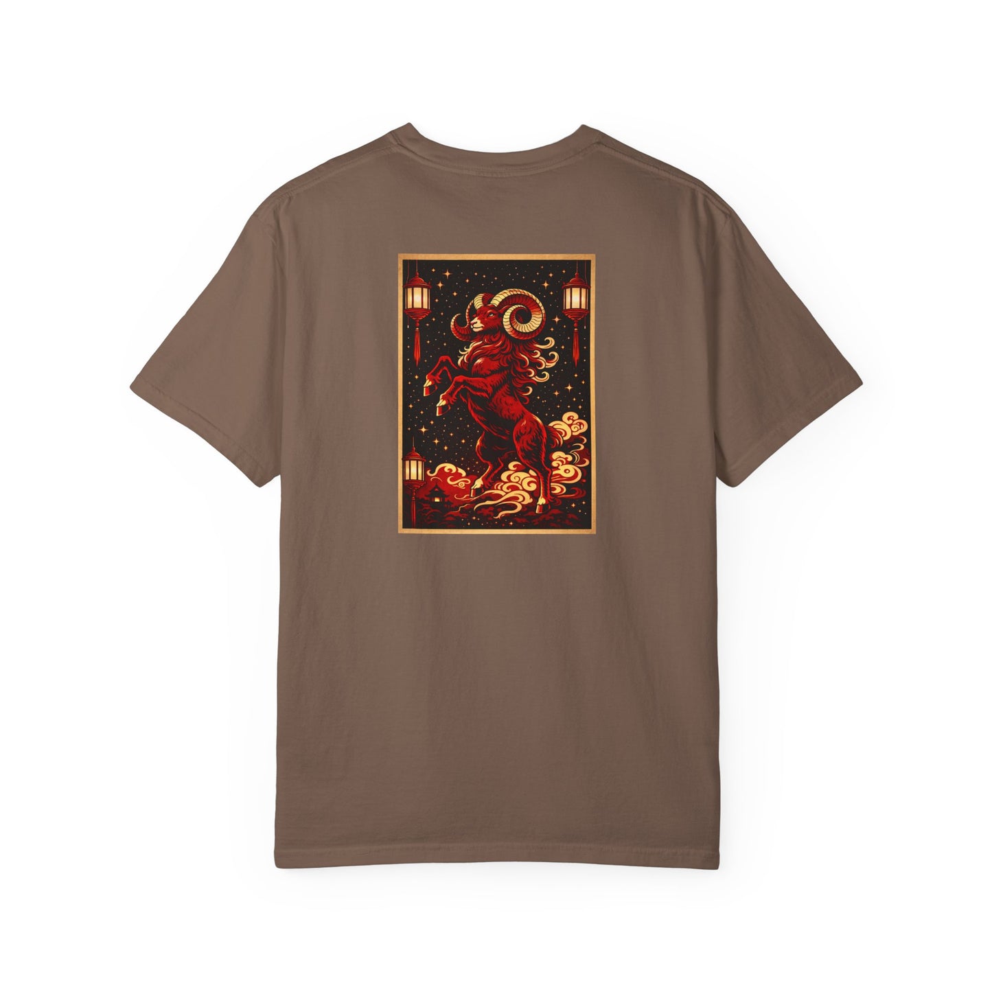 Zodiac Year of the Sheep (2015+) Vintage Retro Art Series Cotton Tee