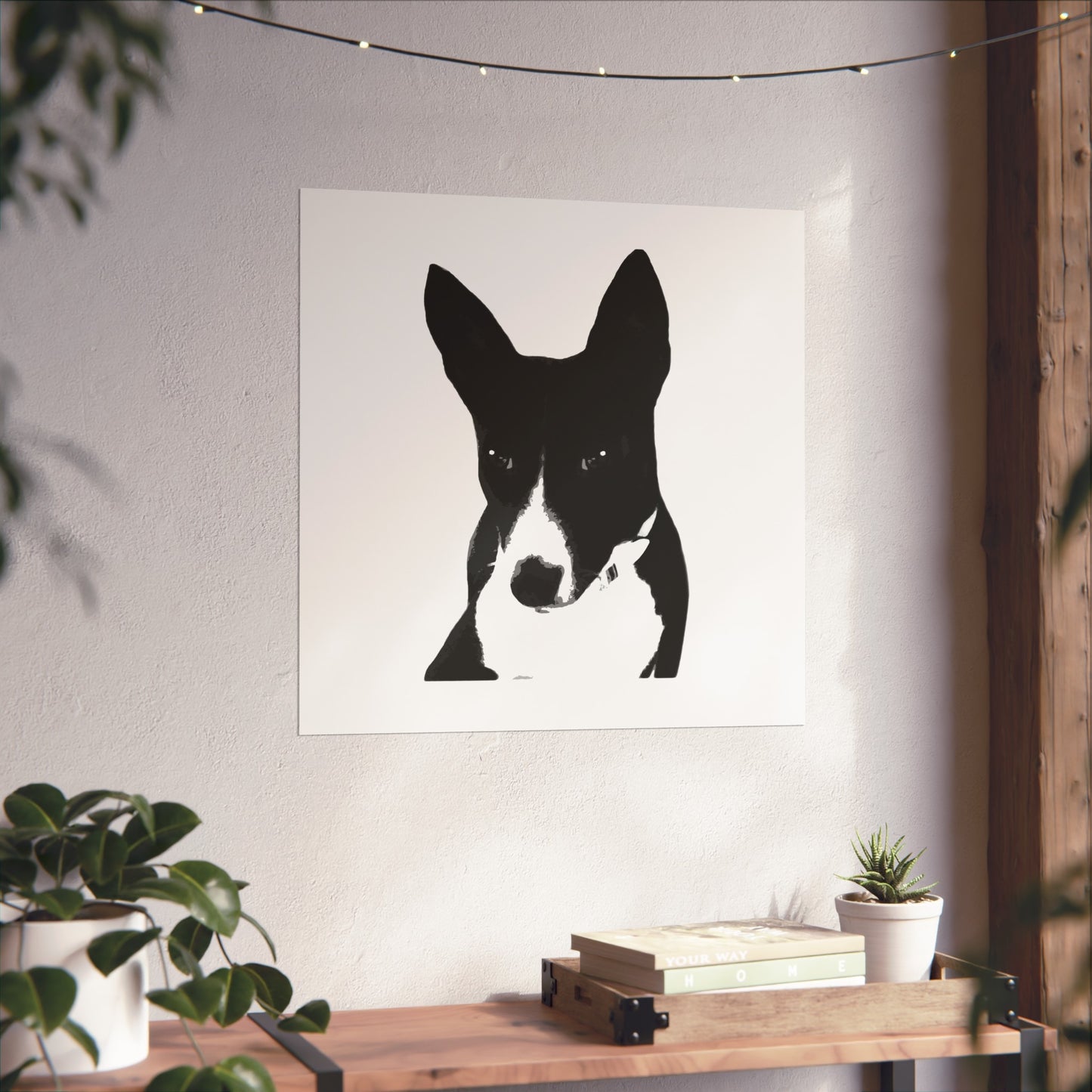 A Life Well Lived Basenji Retro Giclée Print Art Series Poster - Black Logo