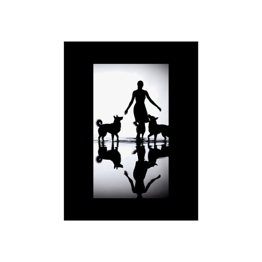Between Two Hounds Portrait - Tide & Light Series Giclée Unframed Art Print