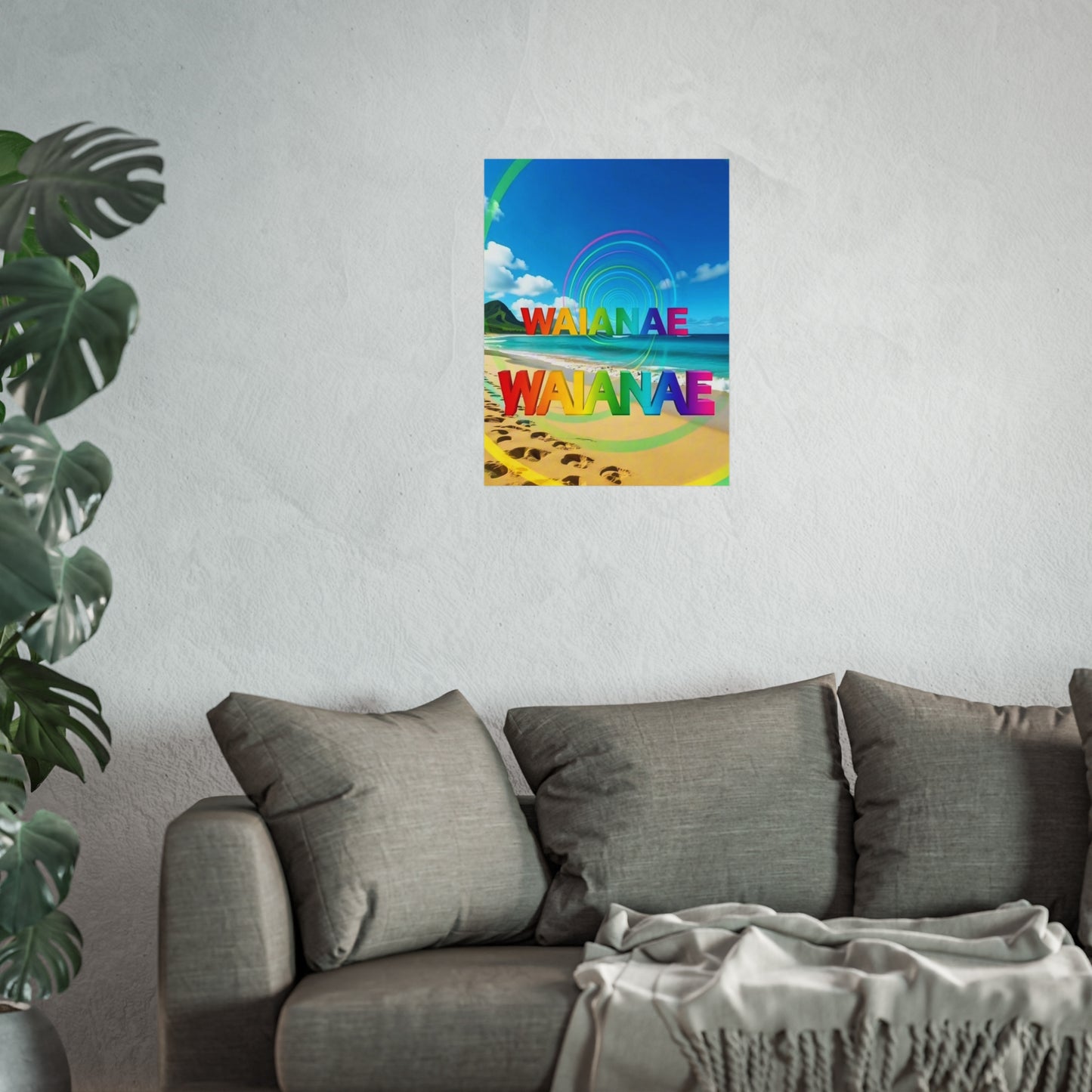 Waianae Hawaii Vintage Retro Giclée Print Art Series Poster