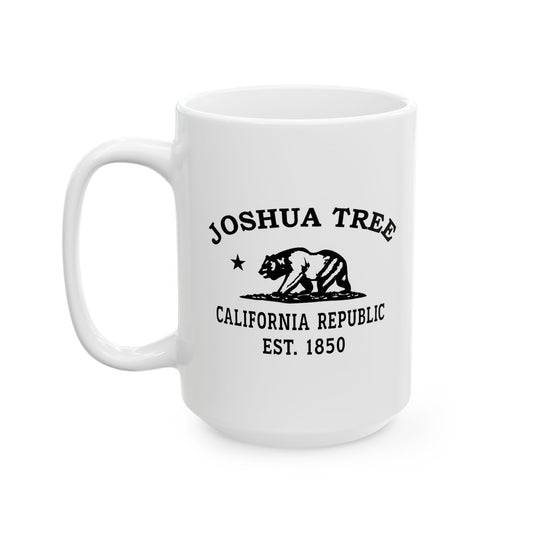 Joshua Tree California Vintage Retro Ceramic Mug - Black Logo