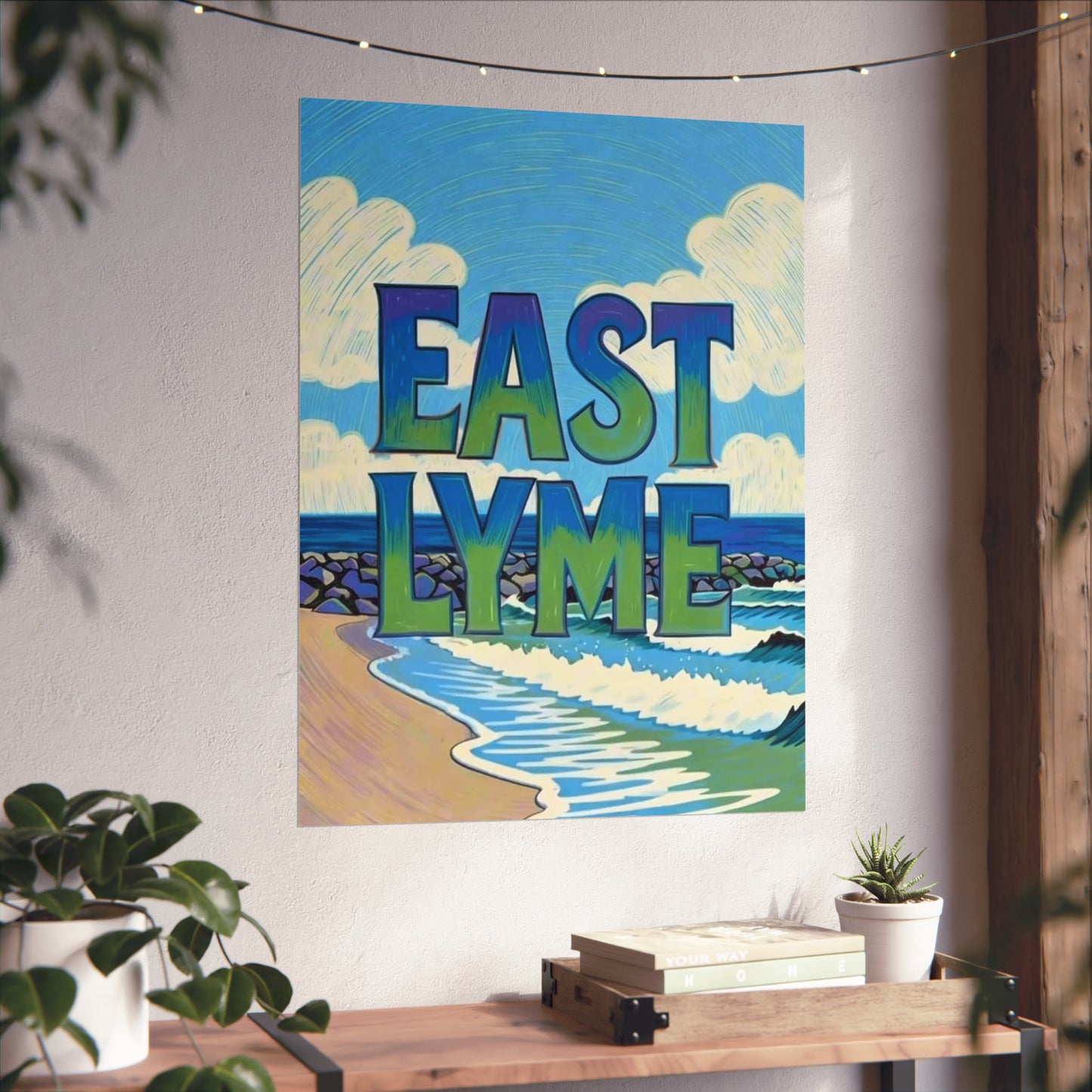 East Lyme Connecticut Vintage Retro Giclée Print Art Series Poster