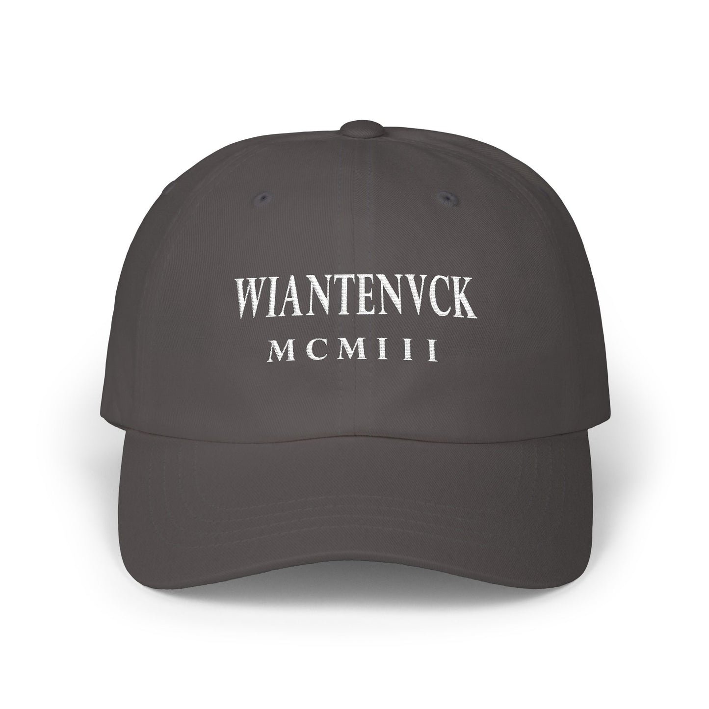 Wiantenuck Classic Embroidered Cotton Cap - White Logo