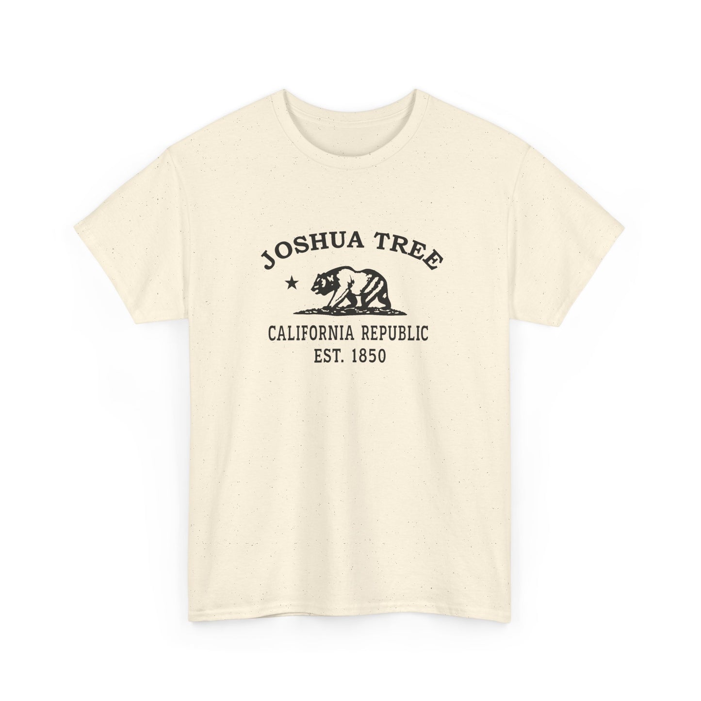 Joshua Tree California Vintage Retro Unisex Heavy Cotton Tee - Black Logo