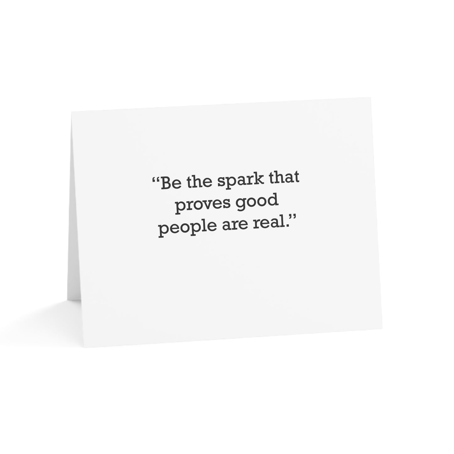 Quote 33 Be The Spark Vintage Retro Thank You Card Set - Black Logo