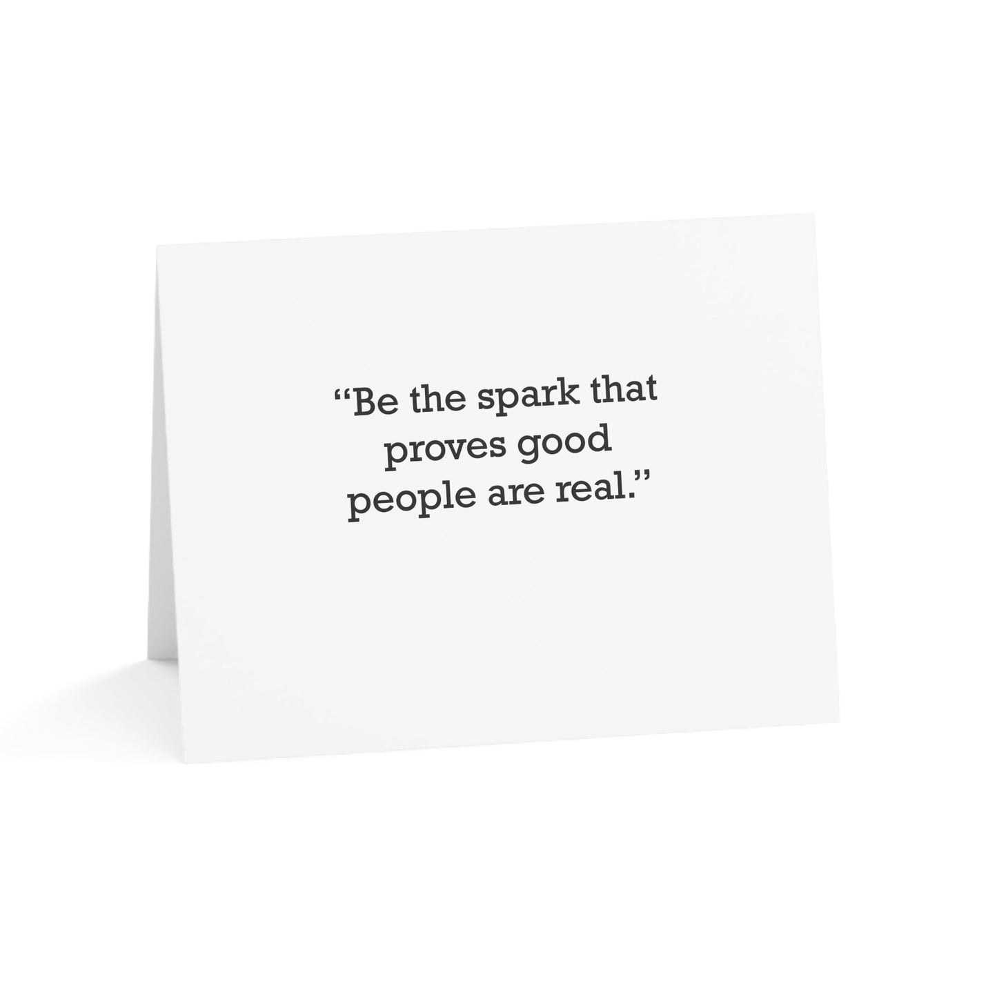 Quote 33 Be The Spark Vintage Retro Thank You Card Set - Black Logo