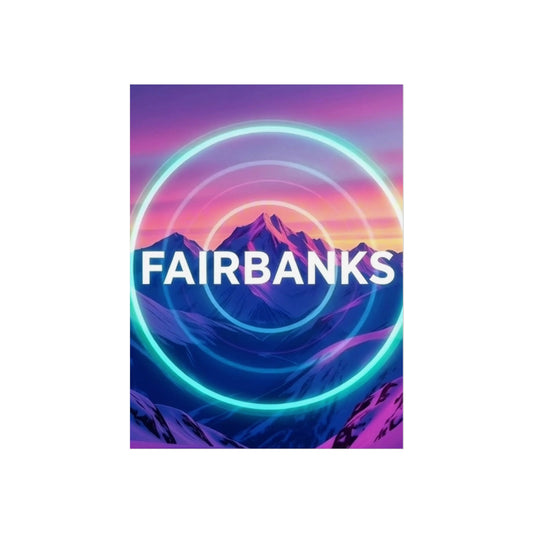 Fairbanks Alaska Vintage Retro Giclée Print Art Series Poster