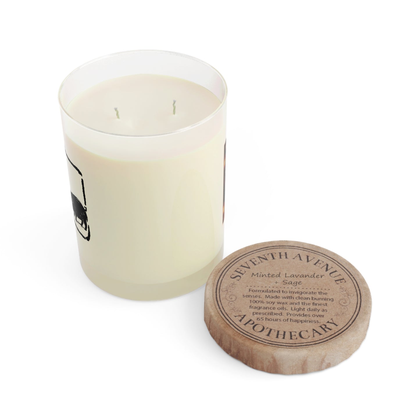 Zodiac Year of the Pig (2019+) Vintage Retro Scented Candle - Combo Logo