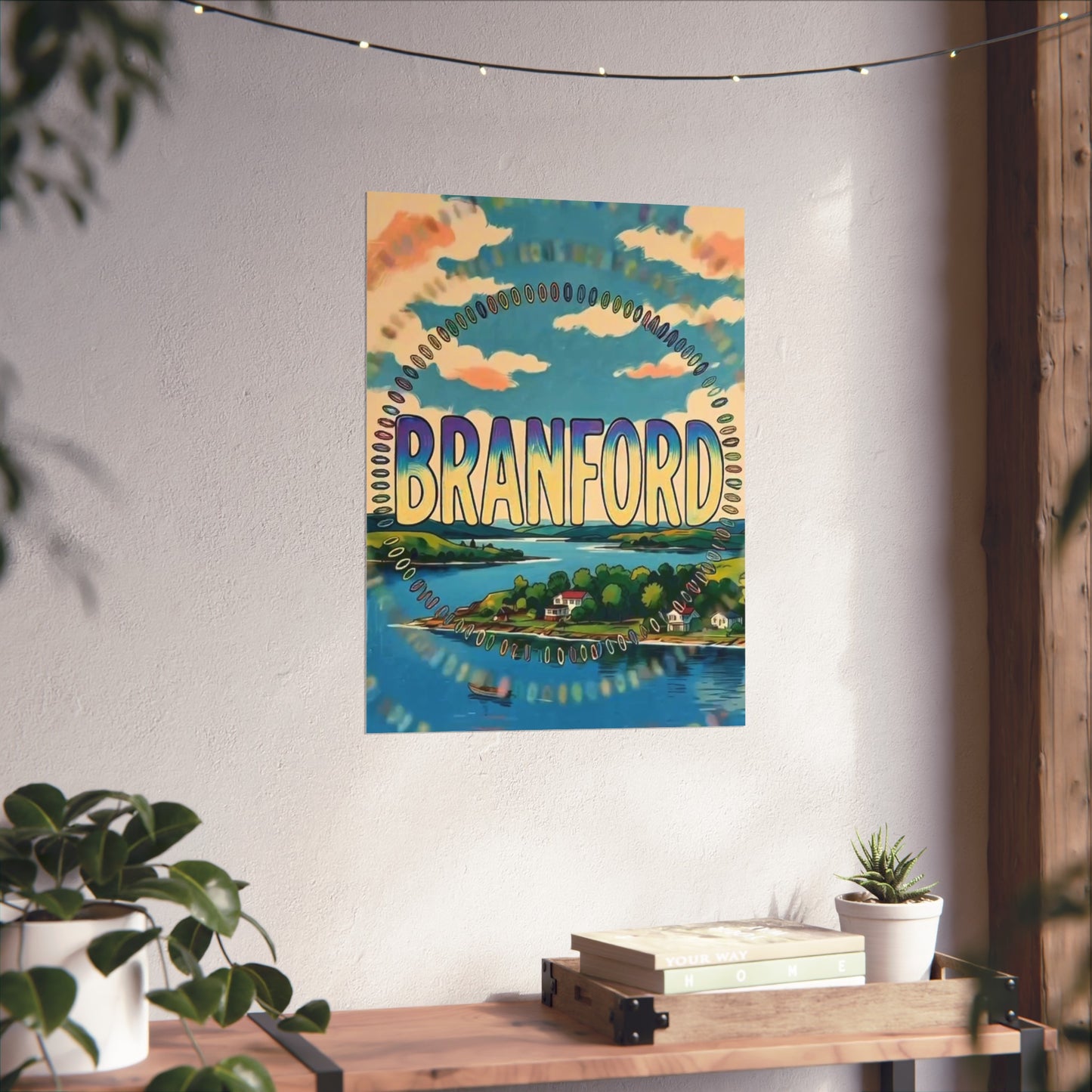 Branford Connecticut Vintage Retro Giclée Print Art Series Poster