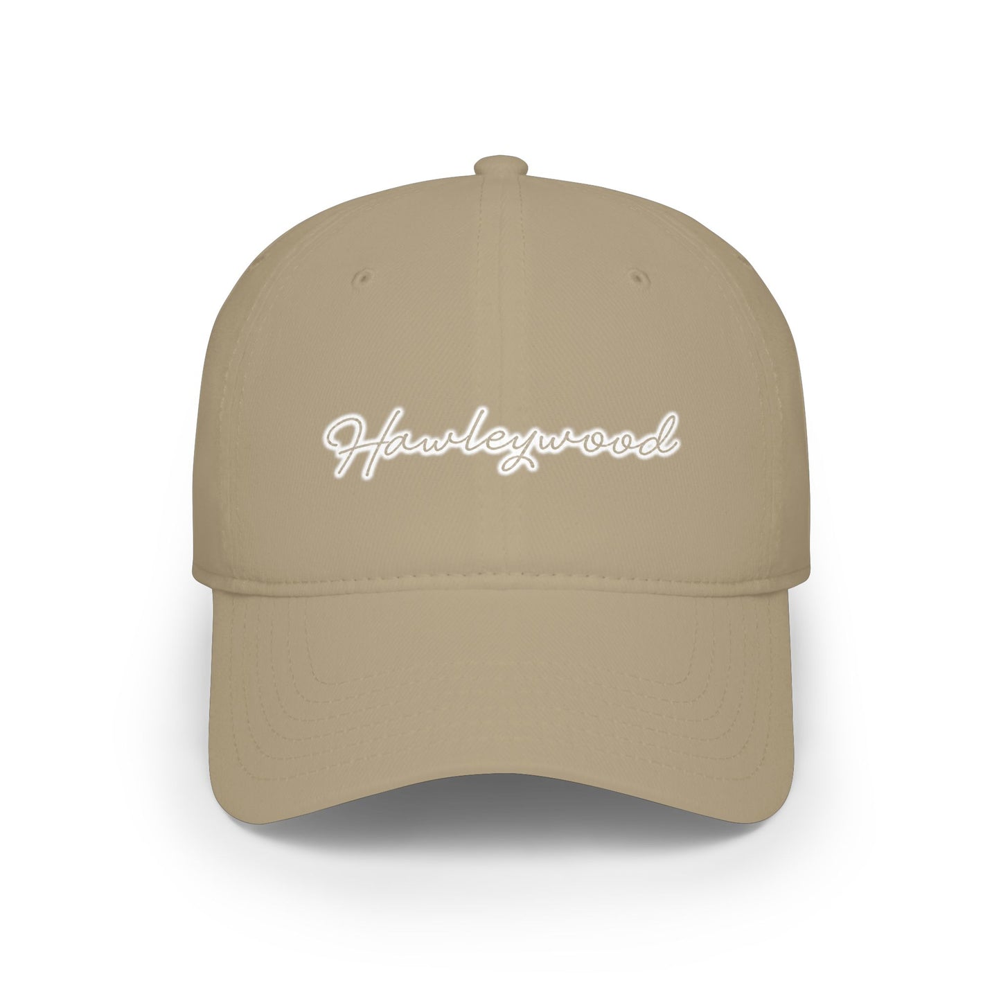 Hawleywood Vintage Retro Cotton Cap — White Logo