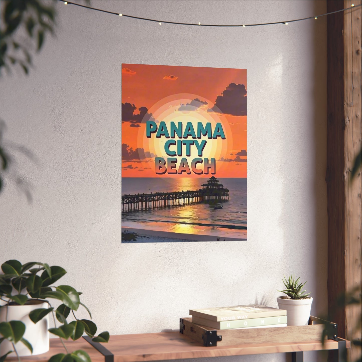 Panama City Beach Florida Vintage Retro Giclée Print Art Series Poster