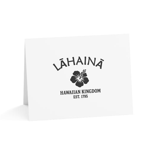 Lahaina Hawaii Vintage Retro Thank You Card Set - Black Logo