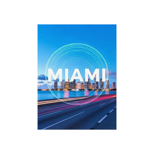 Miami Florida Vintage Retro Giclée Print Art Series Poster