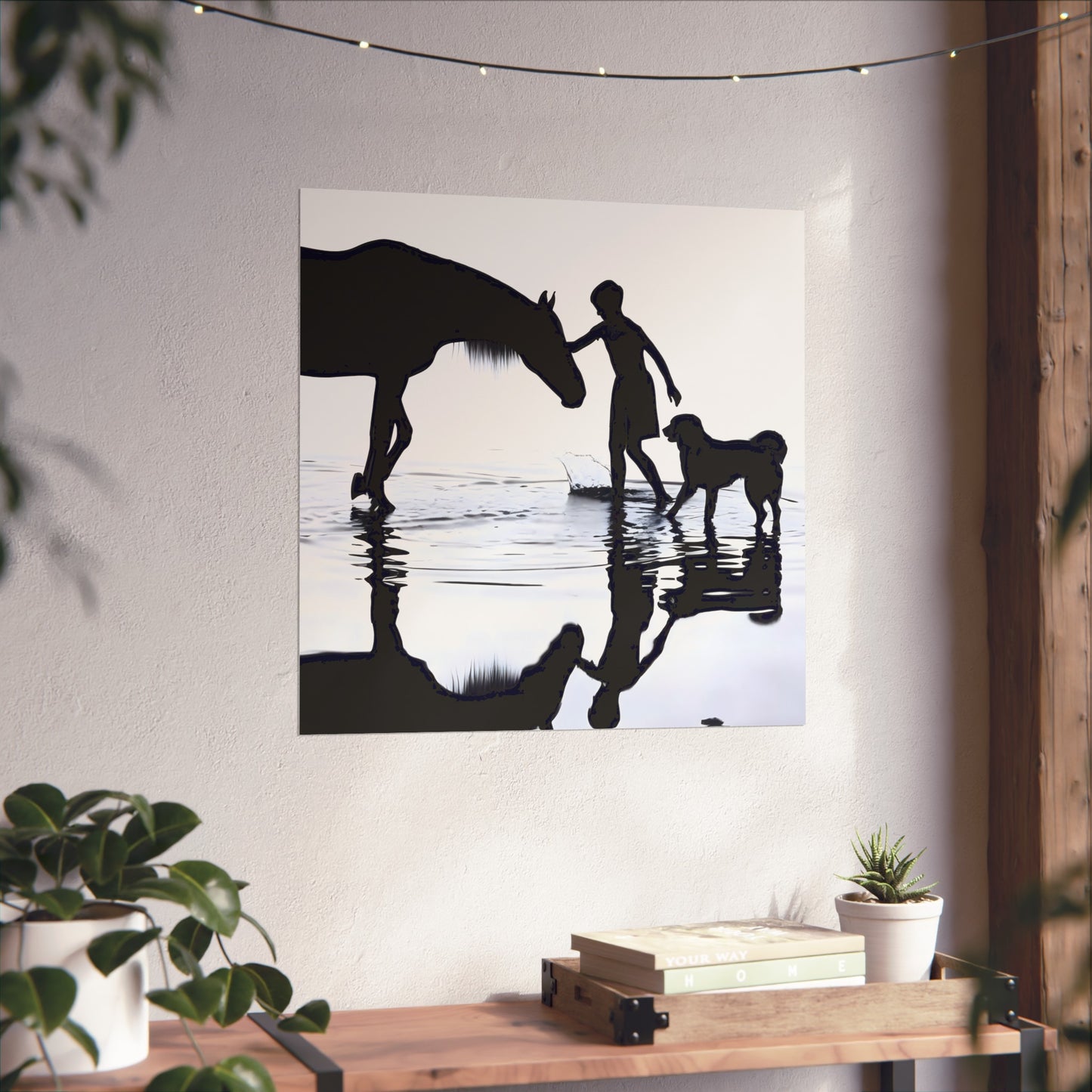 Hand on the Mane - Tide & Light Series Giclée Unframed Poster