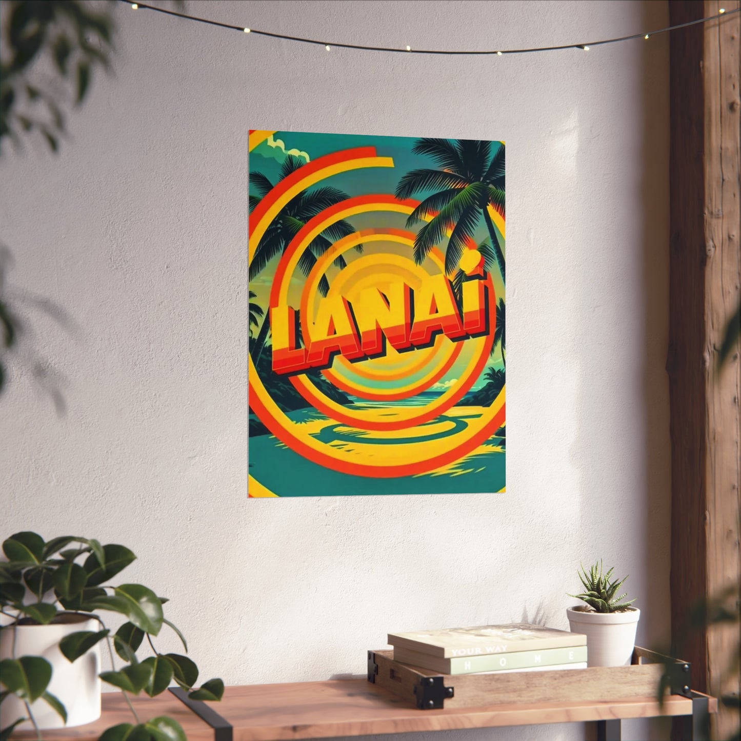 Lanai Hawaii Vintage Retro Giclée Print Art Series Poster