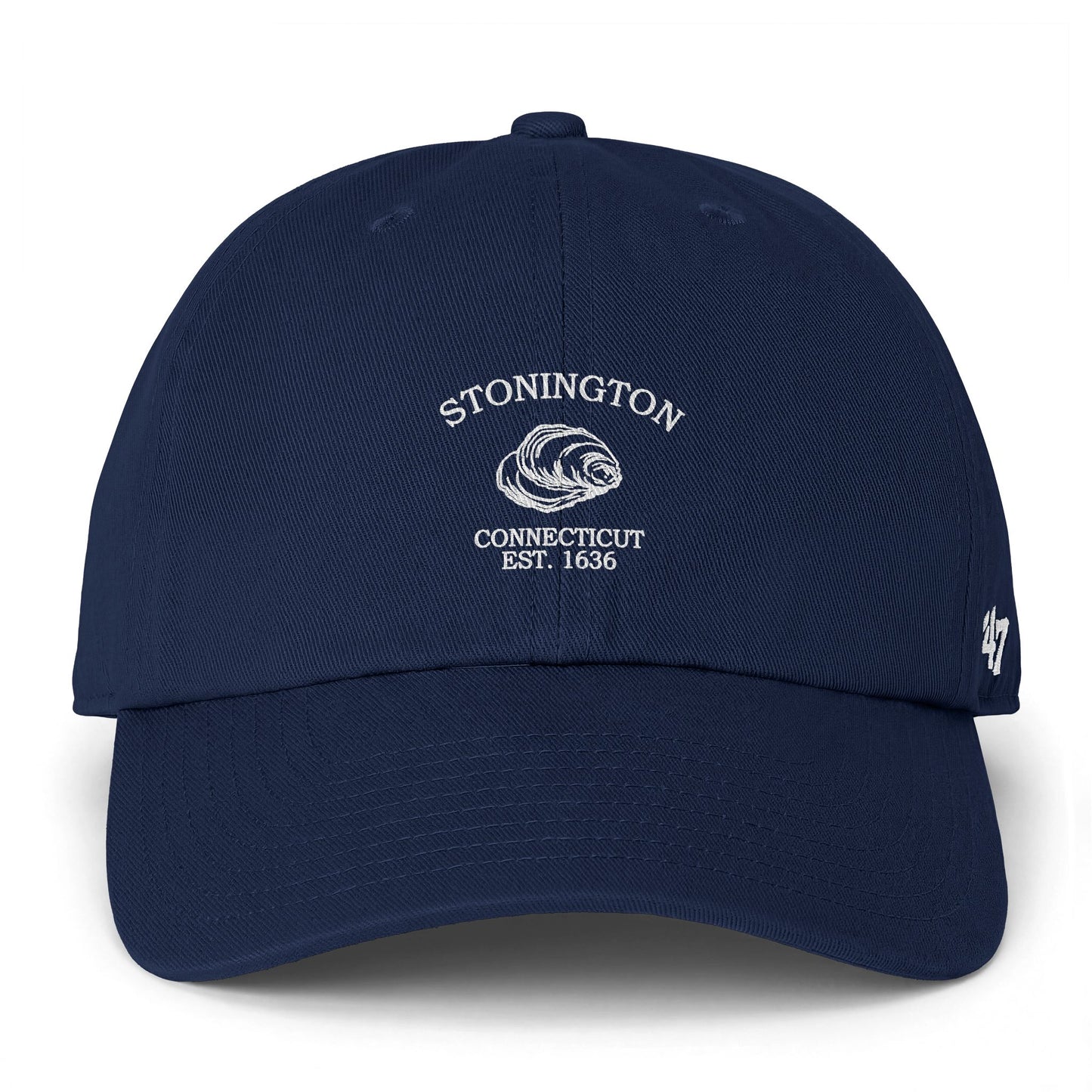 Stonington Connecticut Vintage Retro Womens Cotton Cap - Black Logo