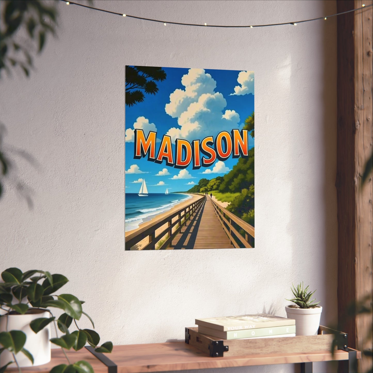 Madison Connecticut Vintage Retro Giclée Print Art Series Poster