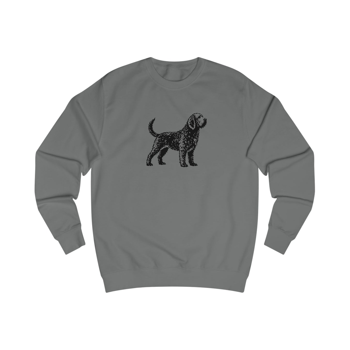 Otterhound Vintage Retro Crewneck Sweatshirt — Standing