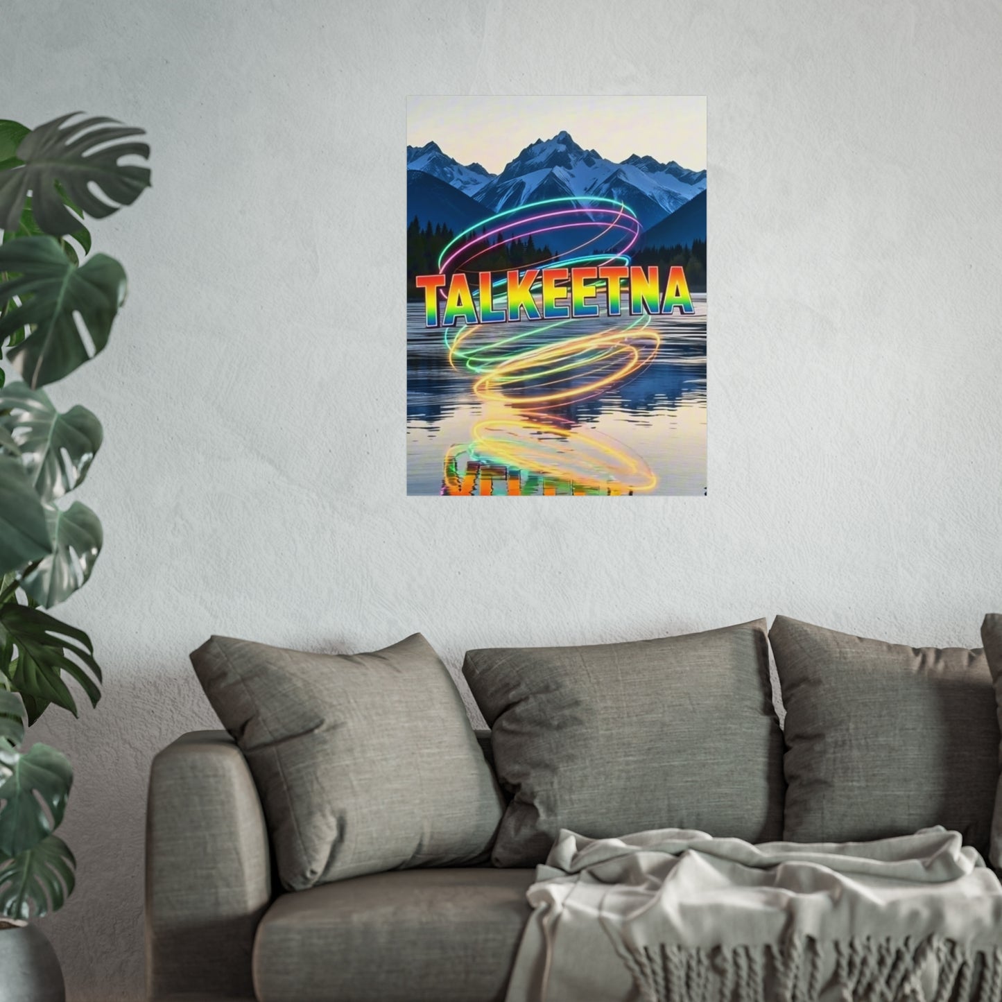 Talkeetna Alaska Vintage Retro Giclée Print Art Series Poster